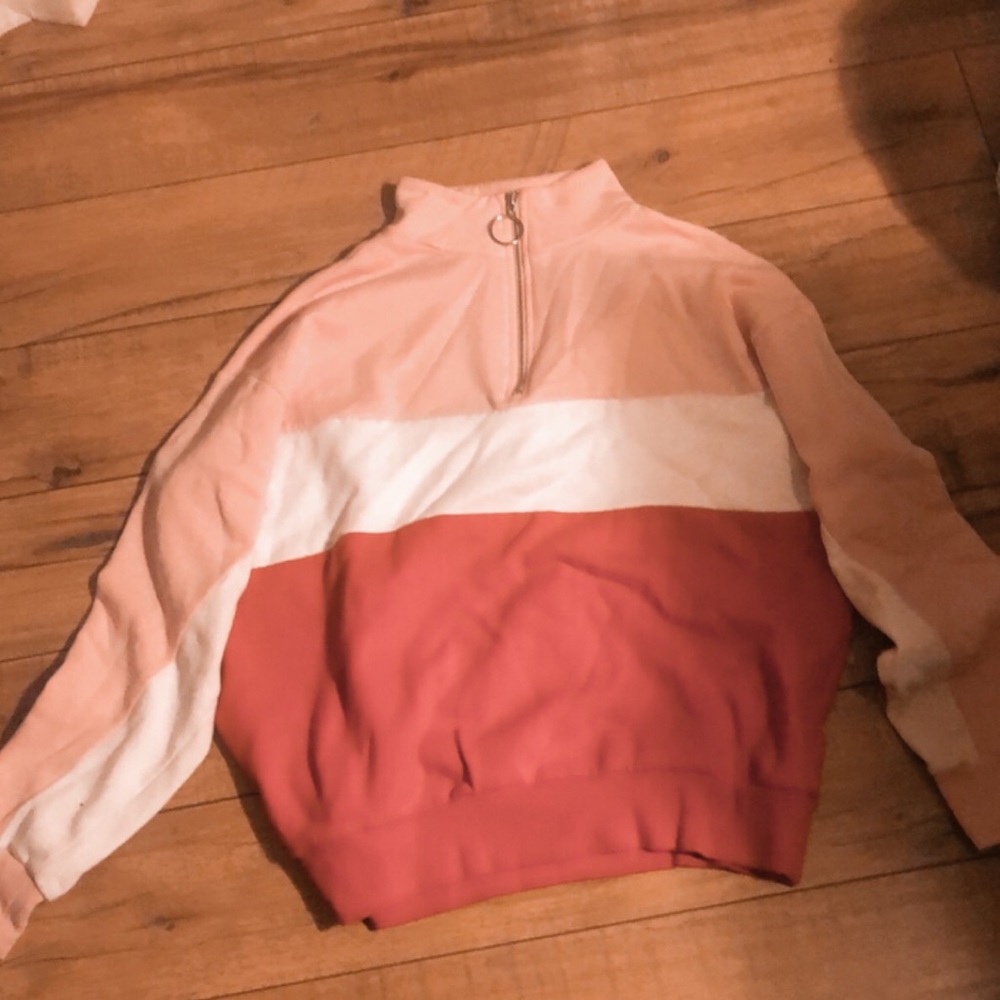 Cute multicolor zip up